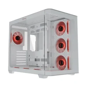 Dawg Y 820 ARGB ATX Mid Tower White Cabinet (Y820-ARGB-WHITE)