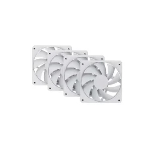 Hyte FA12 Luxury High-Airflow Cabinet Fans 4 Packs Snow White (FAN-HYTE-FA12-WW-4)