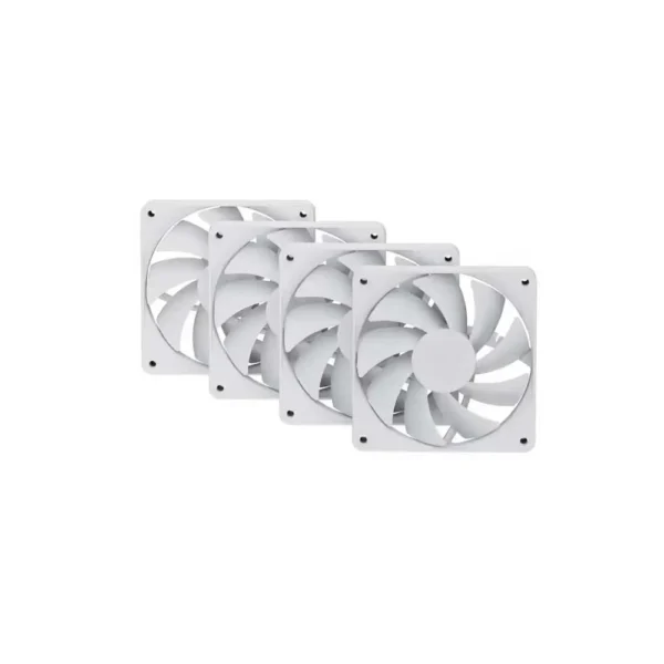 Hyte FA12 Luxury High-Airflow Cabinet Fans 4 Packs Snow White (FAN-HYTE-FA12-WW-4)