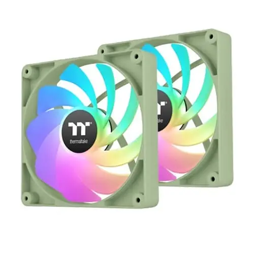 Thermaltake CT120 Reverse ARGB Sync Dual Pack Matcha Green Cabinet Fan (CL-F200-PL12MG-A)